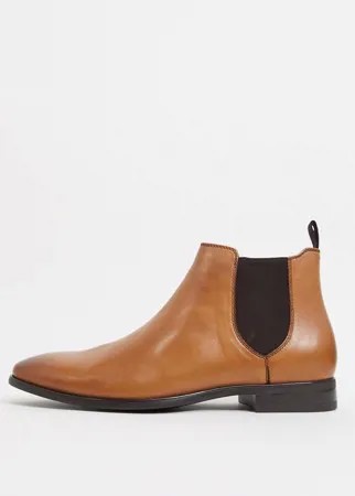 Светло-коричневые кожаные ботинки челси ALDO-Коричневый цвет