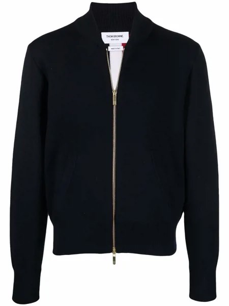 Thom Browne кардиган на молнии с полосками RWB