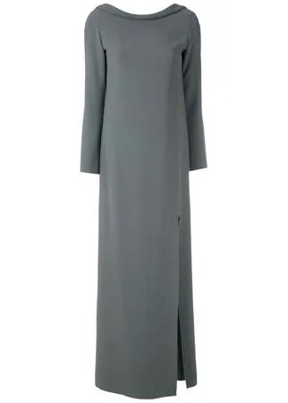 Gloria Coelho длинное платье с разрезом сбоку