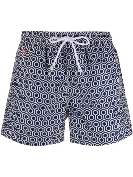 Kiton плавки-шорты с принтом