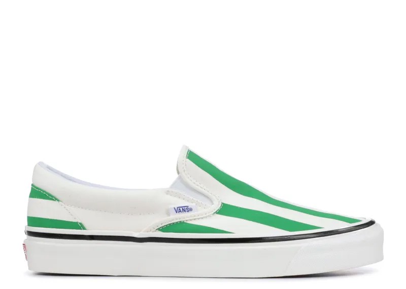 Кроссовки Vans Slip-On 98 Dx 'Big Stripe - White Green', зеленый