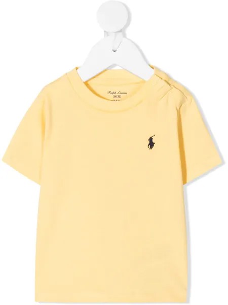 Ralph Lauren Kids футболка с вышитым логотипом
