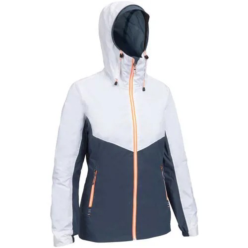 Куртка женская SAILING 100 для яхтинга, размер: XL, цвет: Белоснежный/Сине-Серый/Кораллово-Оранжевый TRIBORD Х Decathlon