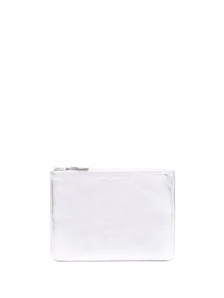 Comme Des Garçons Wallet клатч с эффектом металлик