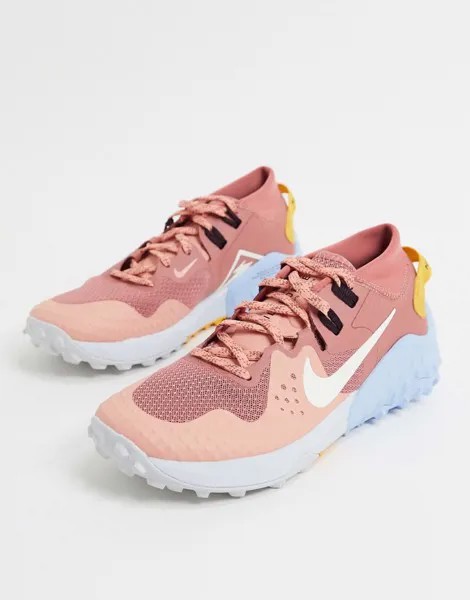 Розовые кроссовки Nike Running Wildhorse 6-Розовый