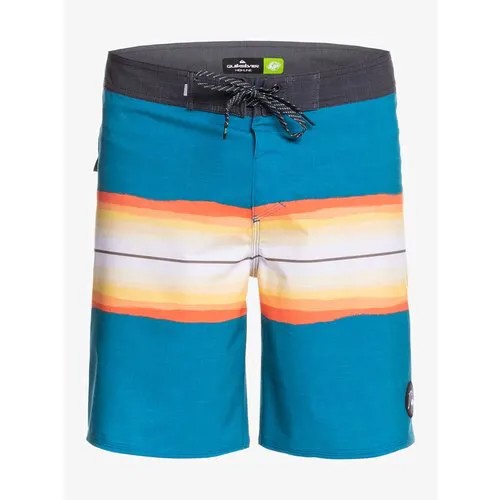 Бордшорты Quiksilver, размер 38, оранжевый, голубой