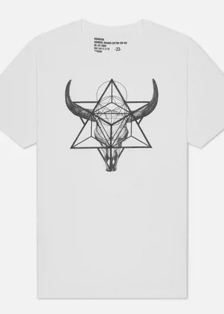 Мужская футболка maharishi x Myoshka Lunar Ox, цвет белый, размер XXL
