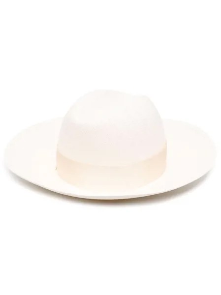 Borsalino соломенная шляпа с лентой
