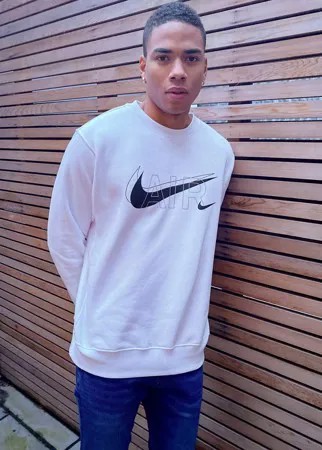 Белый свитшот с круглым вырезом Nike Air Print Pack