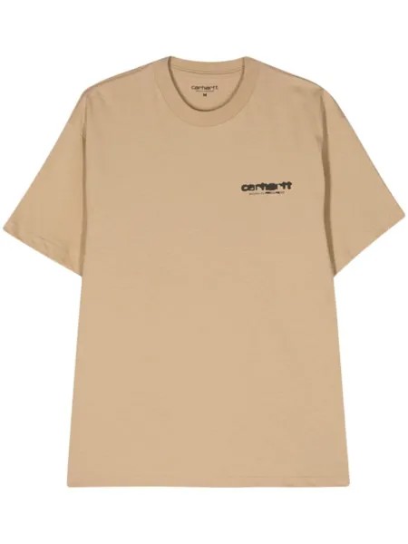Carhartt WIP футболка W' S/S American Script, нейтральный цвет