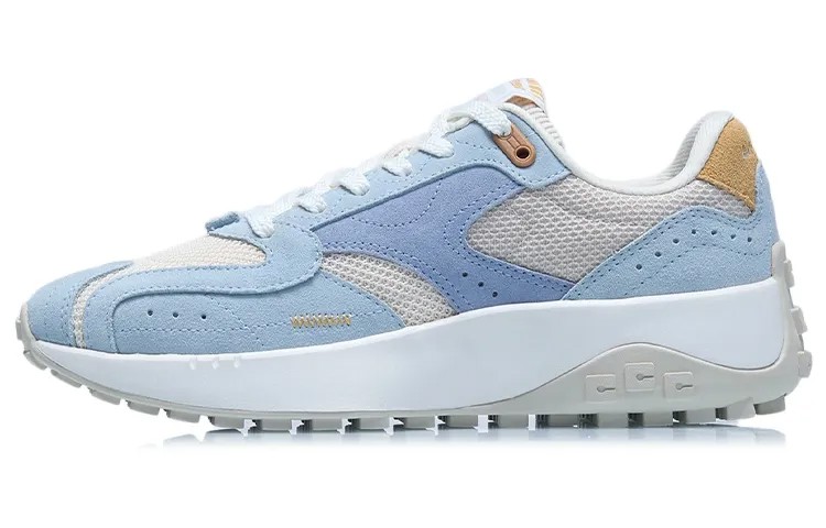 LINING CF Lifestyle Shoes Women's Low-top Cloud Gray Blue/custard Gray