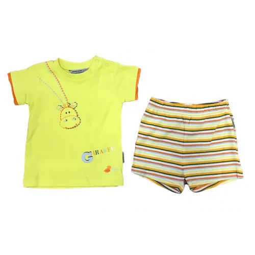 Футболка с шортами для малыша (Размер: 62), арт. 122149+372148, цвет Желтый