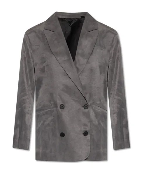 Двубортный пиджак Allsaints, серый