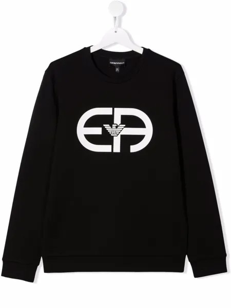 Emporio Armani Kids толстовка с логотипом