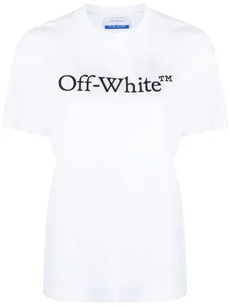 Off-White толстовка Bookish с логотипом, белый