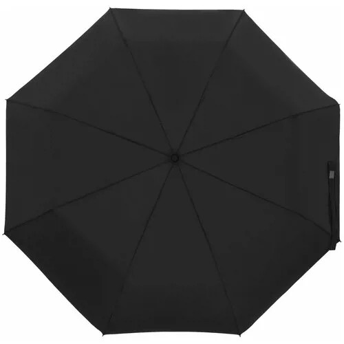 Мини-зонт molti, автомат, 3 сложения, купол 97 см., 8 спиц, чехол в комплекте, черный