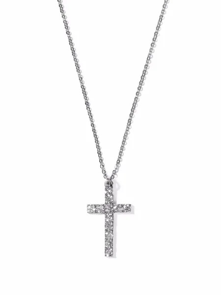 AS29 колье Cross из белого золота с бриллиантами