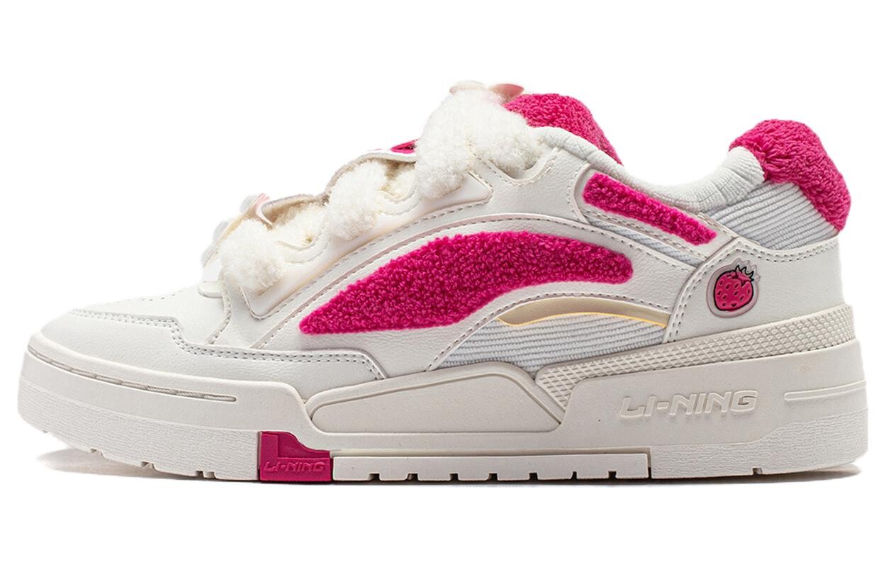 Кроссовки LINING Journey V2 Skateboarding Shoes Women's Low-top, белый/красный