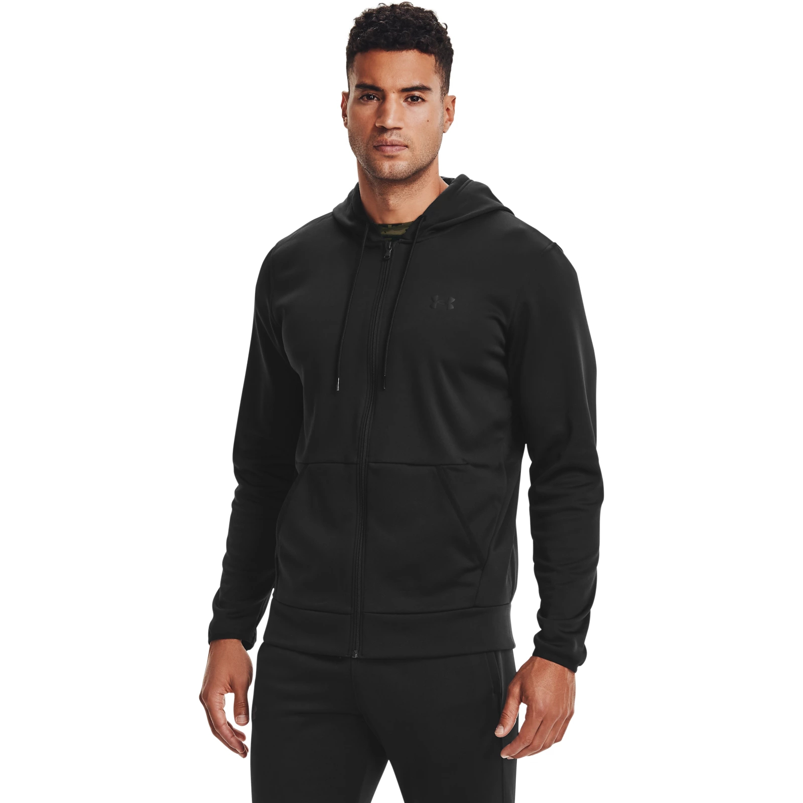 Толстовка мужская Under Armour Fleece FZ Hoodie черная S/M