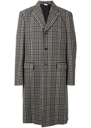Comme Des Garçons Homme Plus плащ в клетку