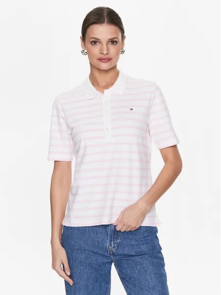 Рубашка поло стандартного кроя Tommy Hilfiger, розовый