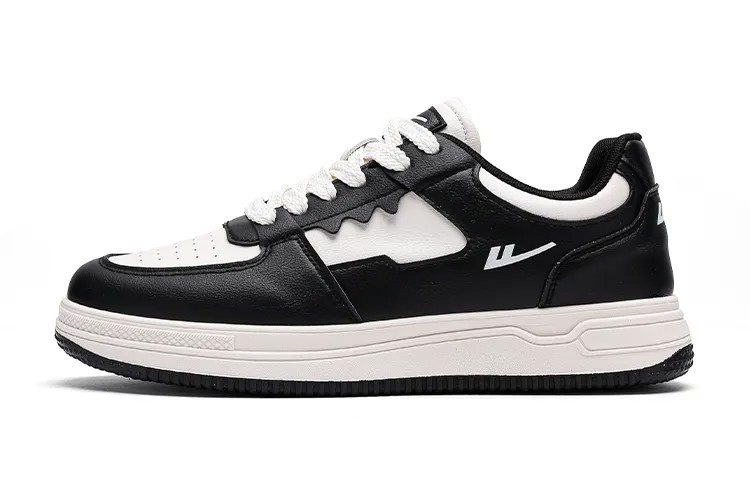 Кроссовки WARRIOR Skateboarding Shoes Unisex Low-top Black, бежевый/черный