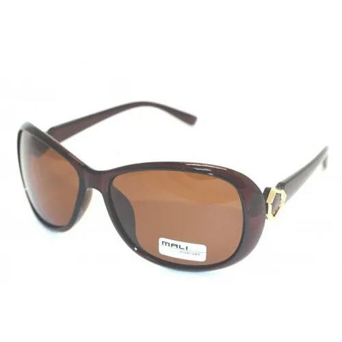 Солнцезащитные очки MALI (POLARIZED) поляризационные, 100% защита от солнца, коричневые, очки солнцезащитные женские, очки солнцезащитные мужские