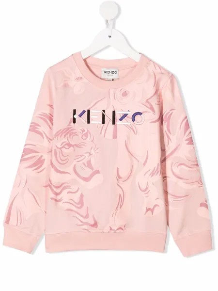 Kenzo Kids толстовка с вышитым логотипом