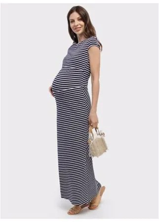 Платье I love mum Вояж синее для беременных и кормящих (46)