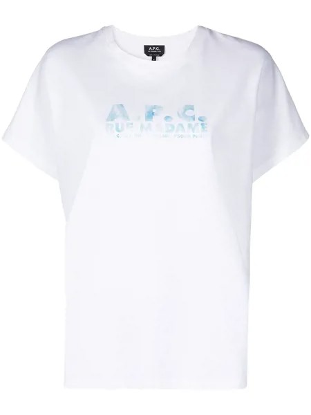 A.P.C. футболка с логотипом