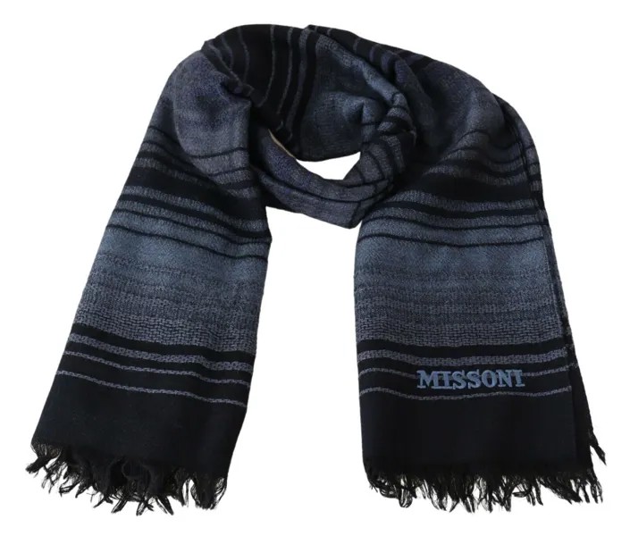 Шарф MISSONI, шерстяной шарф унисекс с разноцветным узором, шаль с запахом на шею, 160 x 70 см $340