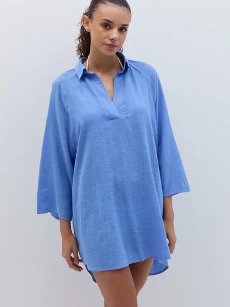 Костюм Blusa Lunga Copri со скольжением и поло Ovs, цвет indigo blue