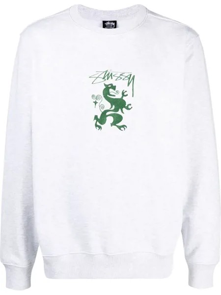 Stussy толстовка с вышитым логотипом