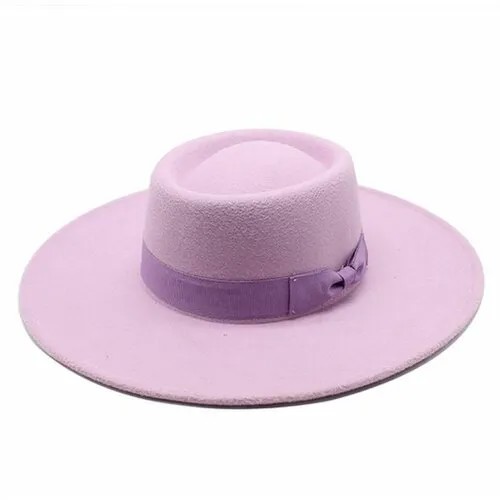 Шляпа , размер 56, лиловый, розовый