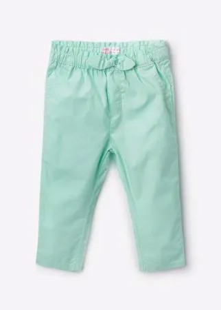 Мятные брюки с бантиком для малышки Gloria Jeans