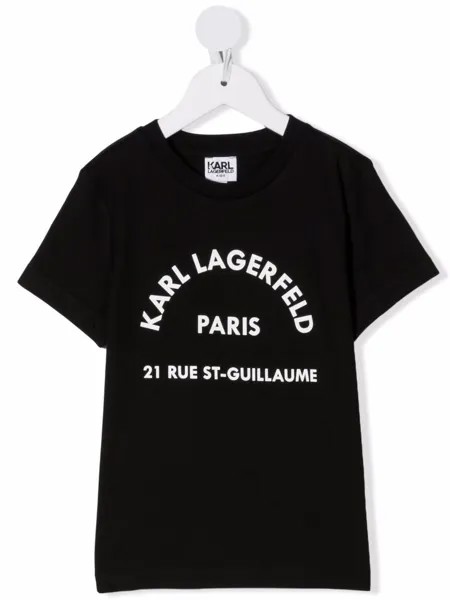 Karl Lagerfeld Kids футболка с логотипом