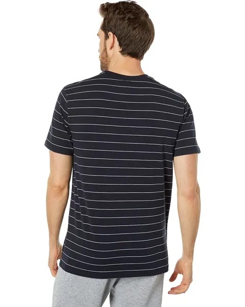 Футболка U.S. POLO ASSN. Short Sleeve Yarn-Dye Single Stripe Crew Neck Tee, черный