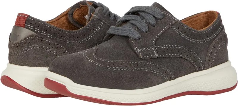 Оксфорды Great Lakes Wing Tip Ox Jr. (Toddler/Little Kid/Big Kid) Florsheim, цвет Gray Suede