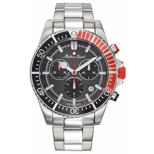 Наручные часы Mathey-Tissot, серебряный, черный