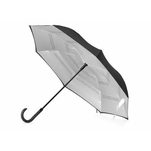 Зонт-трость bumbel, серебряный, черный