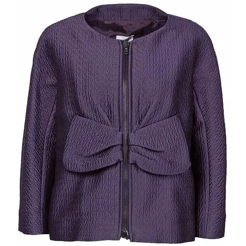 Куртка  MOSCHINO, укороченная, размер 42, фиолетовый