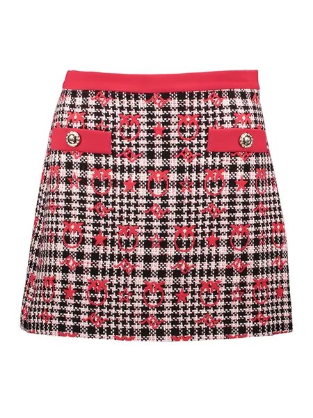 Мини-юбка Pinko, цвет rot/schwarz/rosa