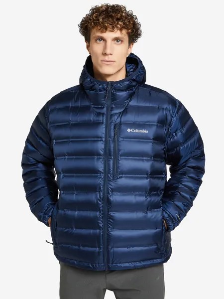 Пуховик мужской Columbia Pebble Peak Down Hooded Jacket, Синий