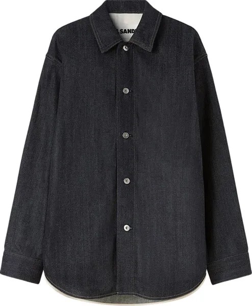 Рубашка Jil Sander Denim Over 'Dark Blue', синий