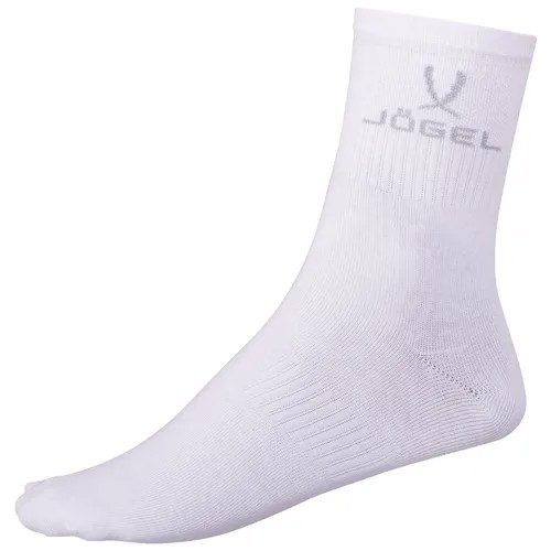 Носки высокие Jögel Ja-005, черный/белый, 2 пары размер 28-30