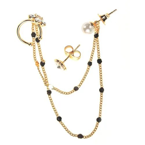 Серьги цепочки XUPING JEWELRY, белый, бирюзовый