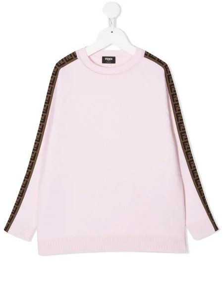 Fendi Kids джемпер с логотипом FF