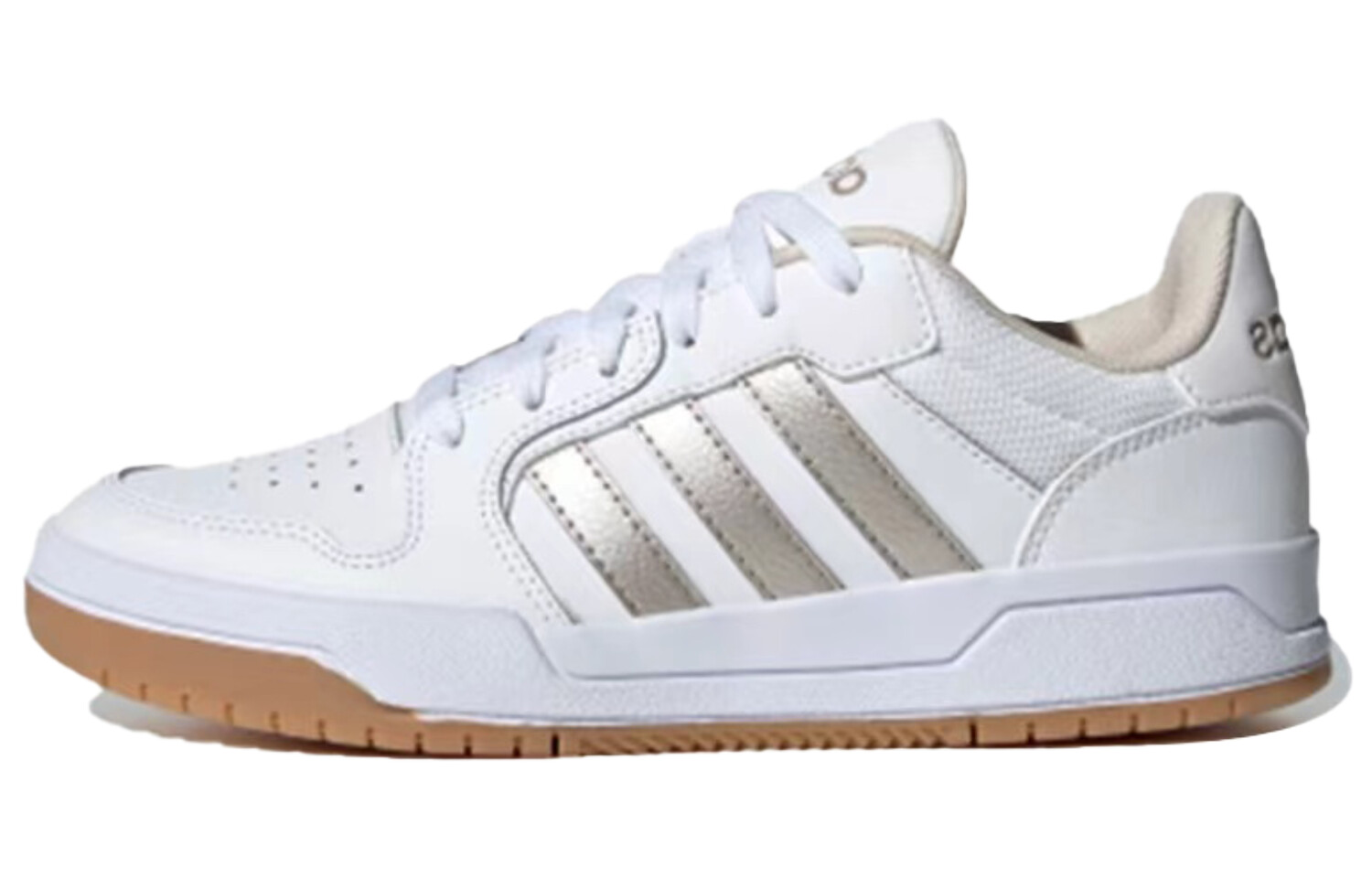 Кроссовки adidas neo Entrap Skateboarding Shoes Women's Low-top Silver/White, серебряный