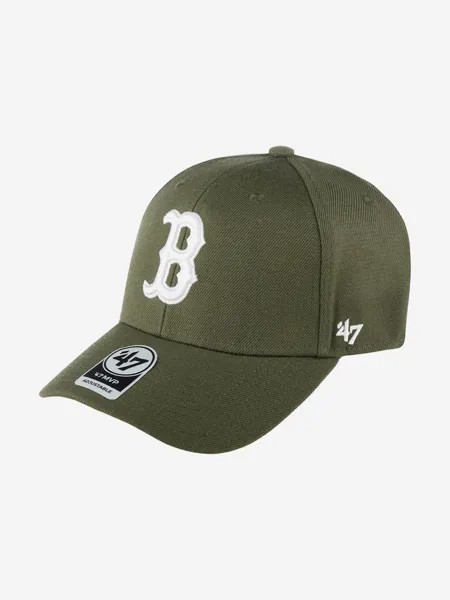 Бейсболка 47 BRAND B-MVP02WBV-SWA Boston Red Sox MLB (оливковый), Мультицвет