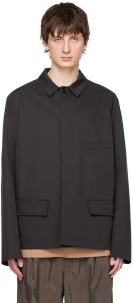 Черная рабочая куртка LEMAIRE